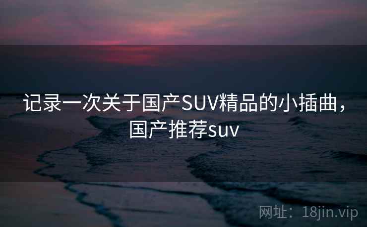 记录一次关于国产SUV精品的小插曲,国产推荐suv