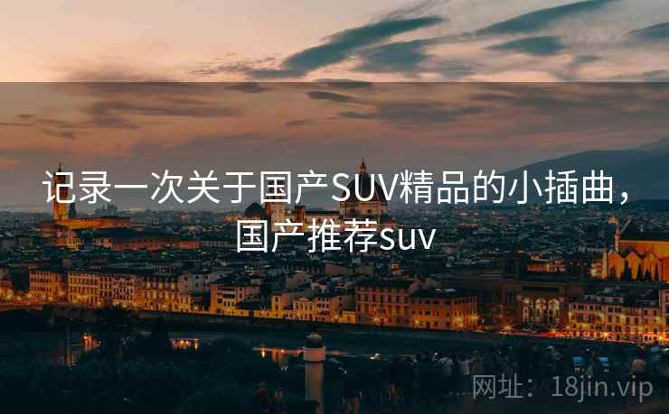 记录一次关于国产SUV精品的小插曲,国产推荐suv